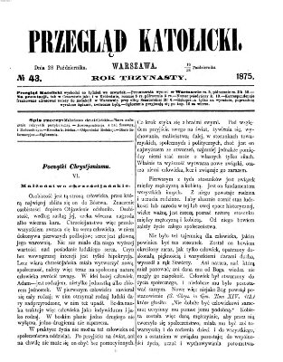 Przegląd Katolicki Donnerstag 28. Oktober 1875