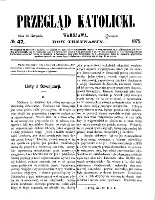 Przegląd Katolicki Donnerstag 25. November 1875