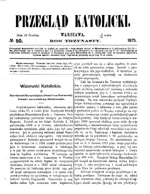 Przegląd Katolicki Donnerstag 16. Dezember 1875