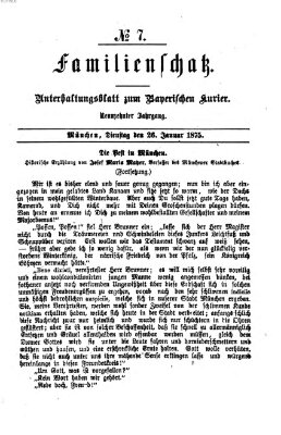 Familienschatz (Bayerischer Kurier) Dienstag 26. Januar 1875