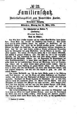 Familienschatz (Bayerischer Kurier) Montag 22. März 1875