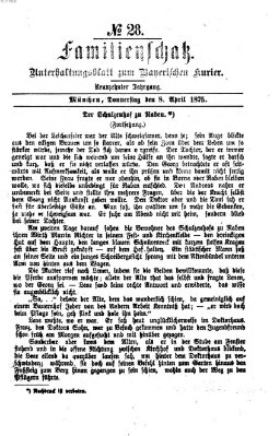 Familienschatz (Bayerischer Kurier) Donnerstag 8. April 1875