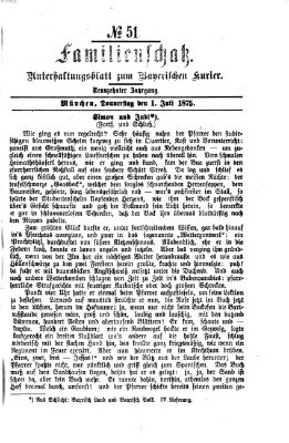 Familienschatz (Bayerischer Kurier) Donnerstag 1. Juli 1875