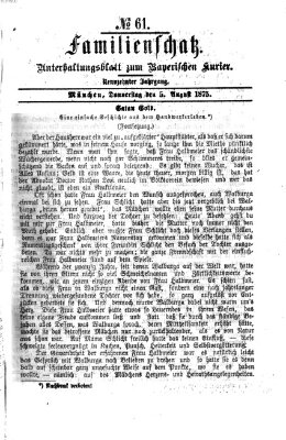 Familienschatz (Bayerischer Kurier) Donnerstag 5. August 1875