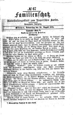 Familienschatz (Bayerischer Kurier) Donnerstag 26. August 1875