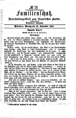 Familienschatz (Bayerischer Kurier) Montag 13. September 1875