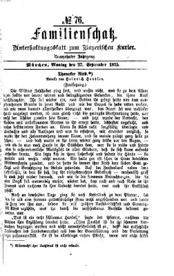 Familienschatz (Bayerischer Kurier) Montag 27. September 1875