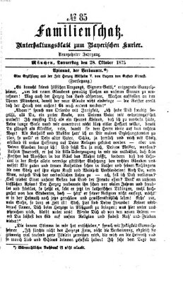 Familienschatz (Bayerischer Kurier) Donnerstag 28. Oktober 1875