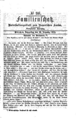 Familienschatz (Bayerischer Kurier) Donnerstag 23. Dezember 1875