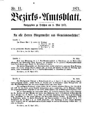 Bezirks-Amtsblatt Montag 8. Mai 1871