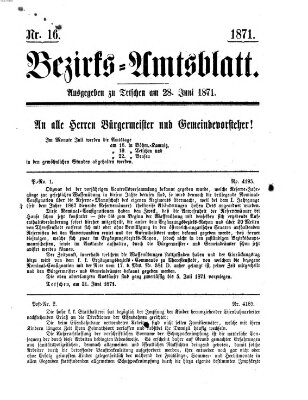 Bezirks-Amtsblatt Mittwoch 28. Juni 1871