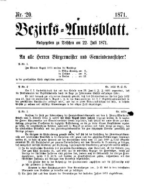 Bezirks-Amtsblatt Samstag 22. Juli 1871