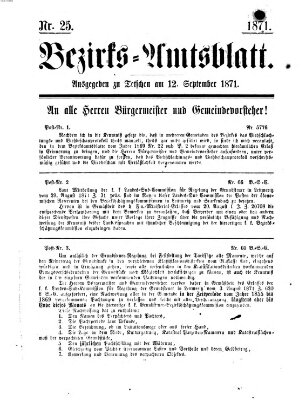 Bezirks-Amtsblatt Dienstag 12. September 1871