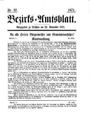 Bezirks-Amtsblatt Mittwoch 22. November 1871