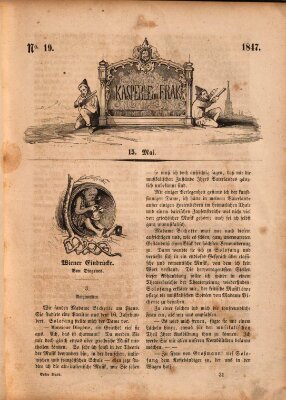 Kasperle im Frack Samstag 15. Mai 1847