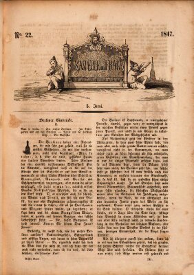 Kasperle im Frack Dienstag 22. Juni 1847