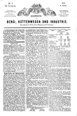 Der Berggeist Freitag 8. Januar 1875