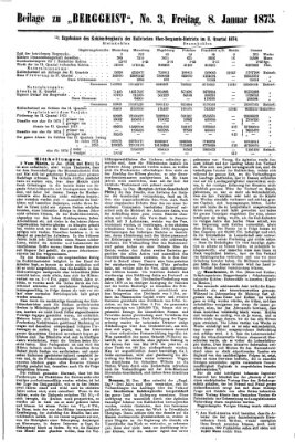 Der Berggeist Freitag 8. Januar 1875