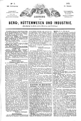 Der Berggeist Freitag 15. Januar 1875