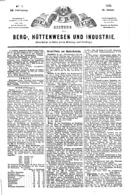 Der Berggeist Freitag 22. Januar 1875