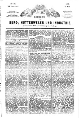 Der Berggeist Dienstag 9. März 1875