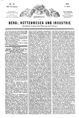 Der Berggeist Freitag 2. April 1875