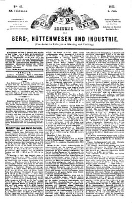 Der Berggeist Freitag 4. Juni 1875