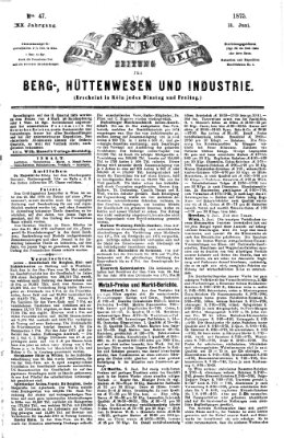 Der Berggeist Freitag 11. Juni 1875