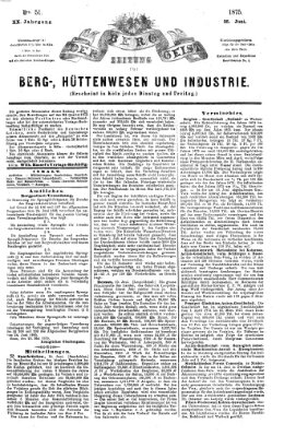 Der Berggeist Freitag 25. Juni 1875