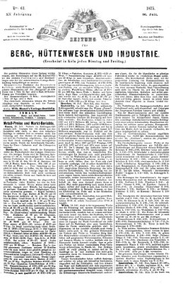 Der Berggeist Freitag 30. Juli 1875