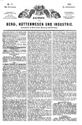 Der Berggeist Freitag 24. September 1875