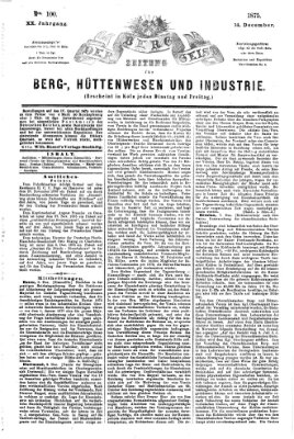 Der Berggeist Dienstag 14. Dezember 1875