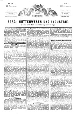 Der Berggeist Freitag 17. Dezember 1875