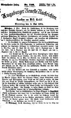 Augsburger neueste Nachrichten Sonntag 9. Mai 1875