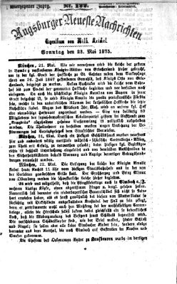 Augsburger neueste Nachrichten Sonntag 23. Mai 1875