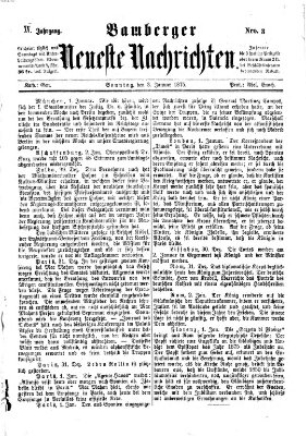 Bamberger neueste Nachrichten Sonntag 3. Januar 1875