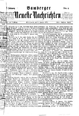 Bamberger neueste Nachrichten Mittwoch 6. Januar 1875