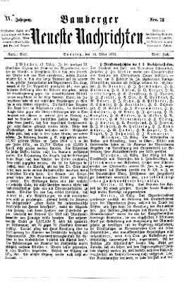 Bamberger neueste Nachrichten Sonntag 14. März 1875