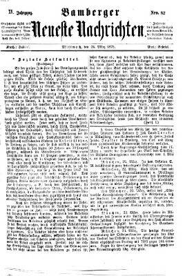 Bamberger neueste Nachrichten Mittwoch 24. März 1875