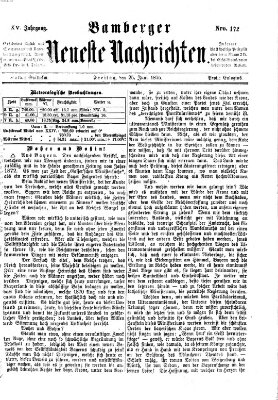 Bamberger neueste Nachrichten Freitag 25. Juni 1875