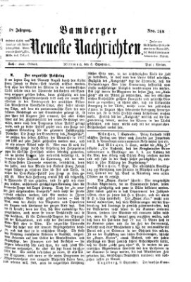 Bamberger neueste Nachrichten Mittwoch 8. September 1875