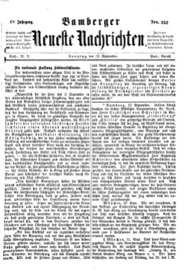 Bamberger neueste Nachrichten Sonntag 12. September 1875