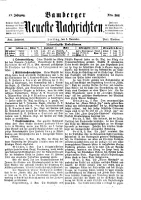 Bamberger neueste Nachrichten Freitag 5. November 1875