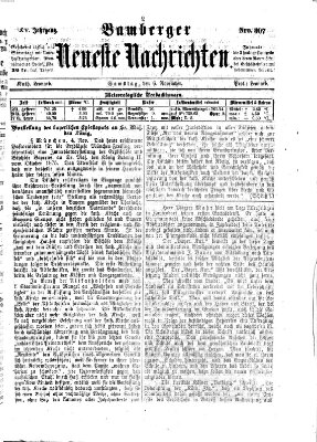 Bamberger neueste Nachrichten Samstag 6. November 1875