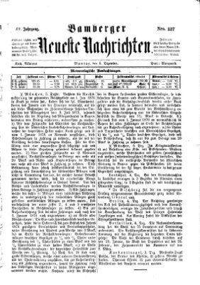 Bamberger neueste Nachrichten Montag 6. Dezember 1875