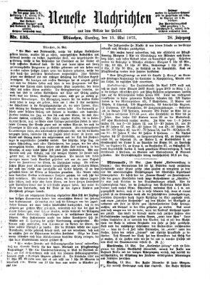 Neueste Nachrichten aus dem Gebiete der Politik (Münchner neueste Nachrichten) Samstag 15. Mai 1875