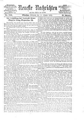 Neueste Nachrichten aus dem Gebiete der Politik (Münchner neueste Nachrichten) Mittwoch 13. Oktober 1875