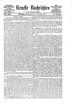 Neueste Nachrichten aus dem Gebiete der Politik (Münchner neueste Nachrichten) Donnerstag 4. November 1875