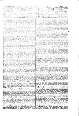 Neueste Nachrichten aus dem Gebiete der Politik (Münchner neueste Nachrichten) Samstag 27. November 1875