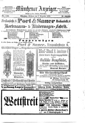 Münchener Anzeiger (Münchner neueste Nachrichten) Mittwoch 8. Dezember 1875